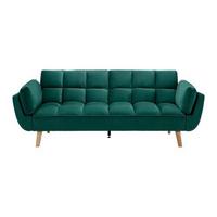 Kanapéágy Cora - zöld, Modern, textil/fa (214/92/81cm) - Bessagi Home
