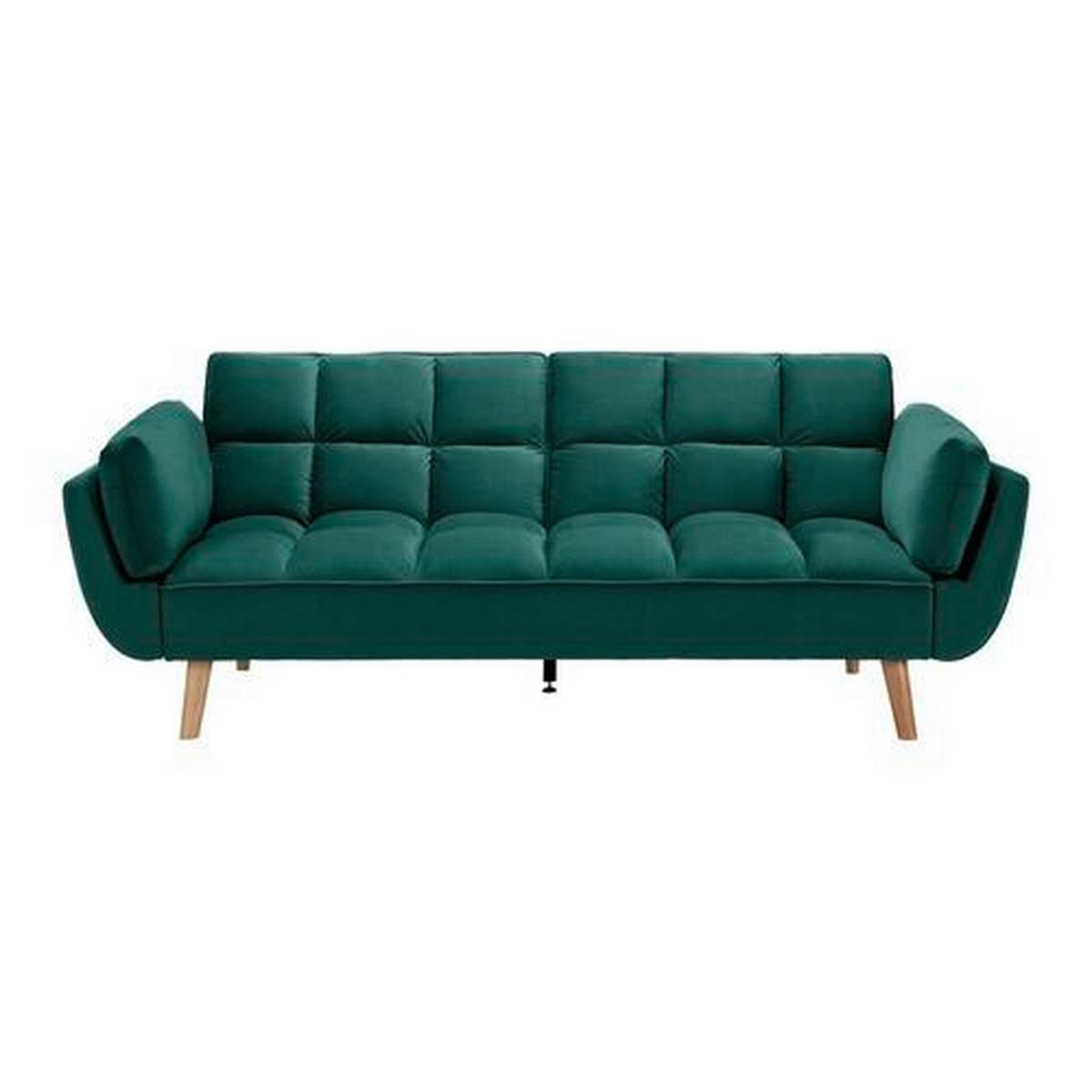 Kanapéágy Cora - zöld, Modern, textil/fa (214/92/81cm) - Bessagi Home