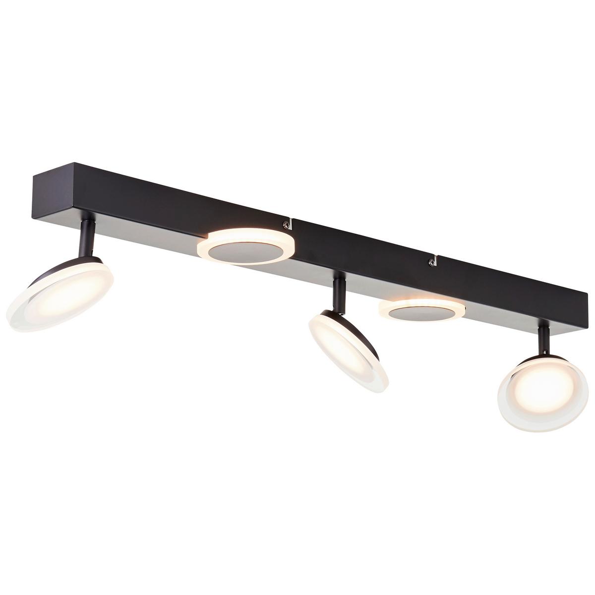 LED-Strahler Meriza Schwarz max. 22 Watt - Schwarz, Design, Kunststoff/Metall (16/70/15cm) - Brilliant