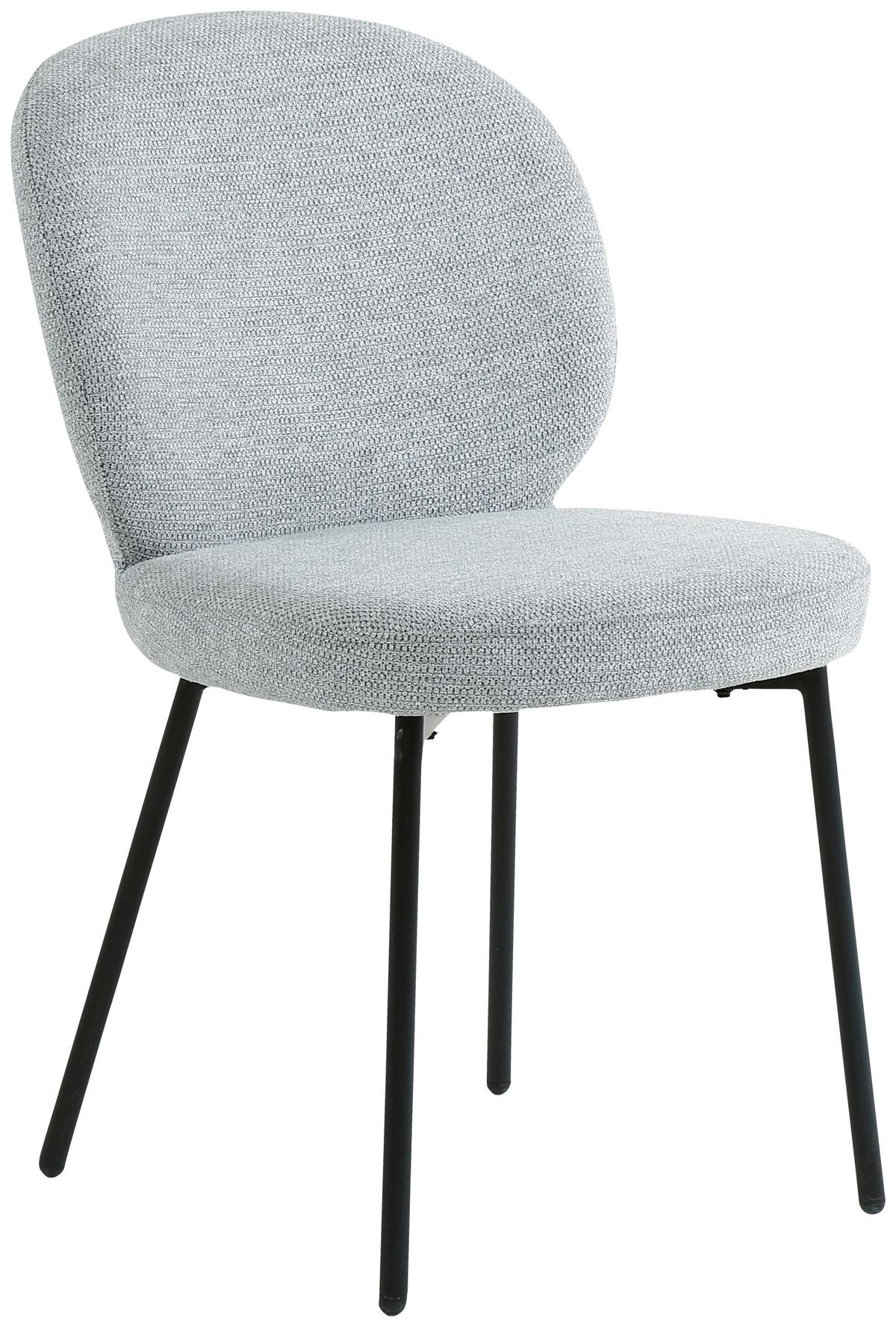 KRZESŁO DANIELE  -EXKLUSIV- - czarny/szary, Design, metal/drewno (49/86/64cm) - Ambia Home