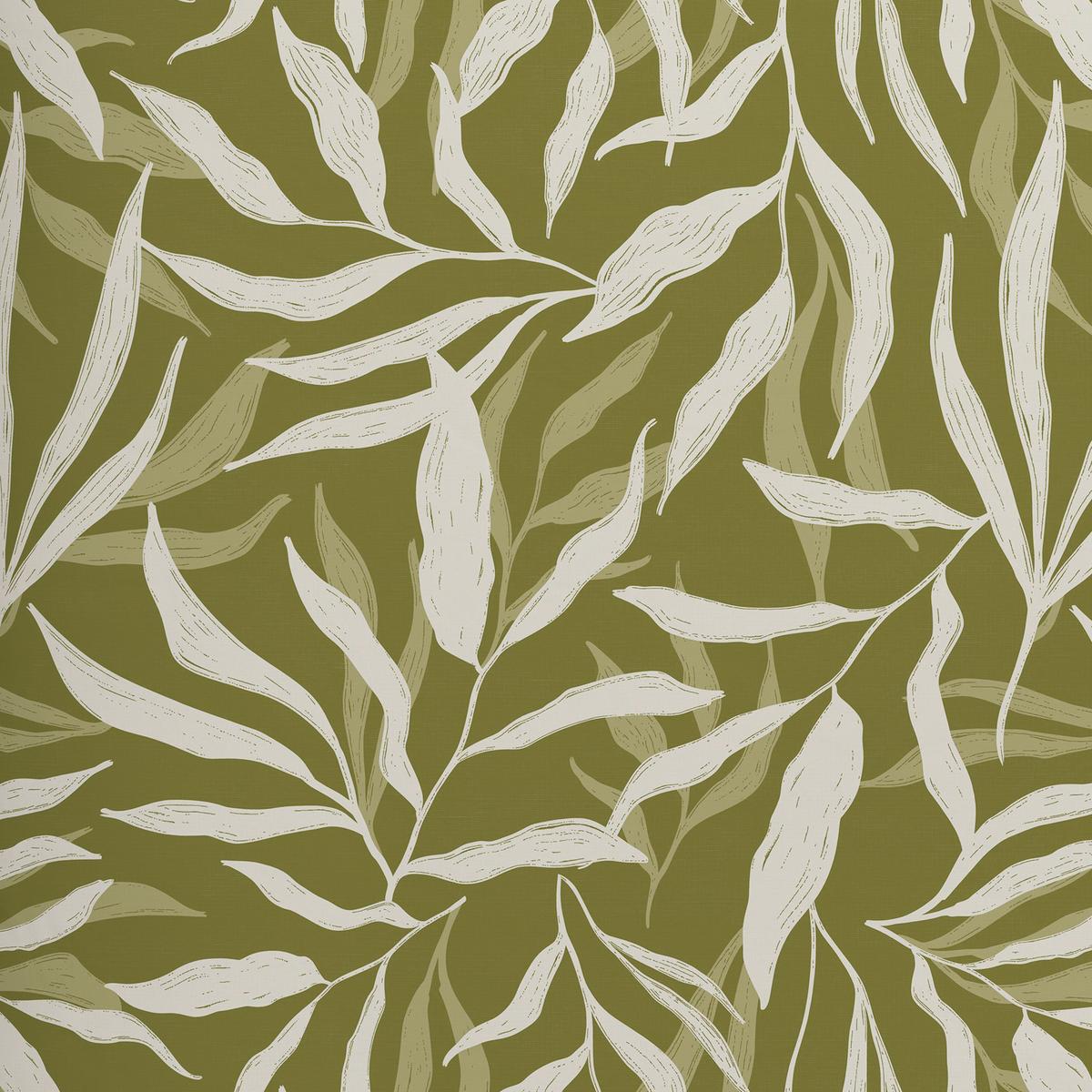 BETTWÄSCHESET LEAVES - Weiss/Grün, Modern, Textil (160/210cm) - Modern Living