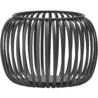 Teelichthalter Fiola Schwarz - Schwarz, Metall (14/10cm) - Mömax