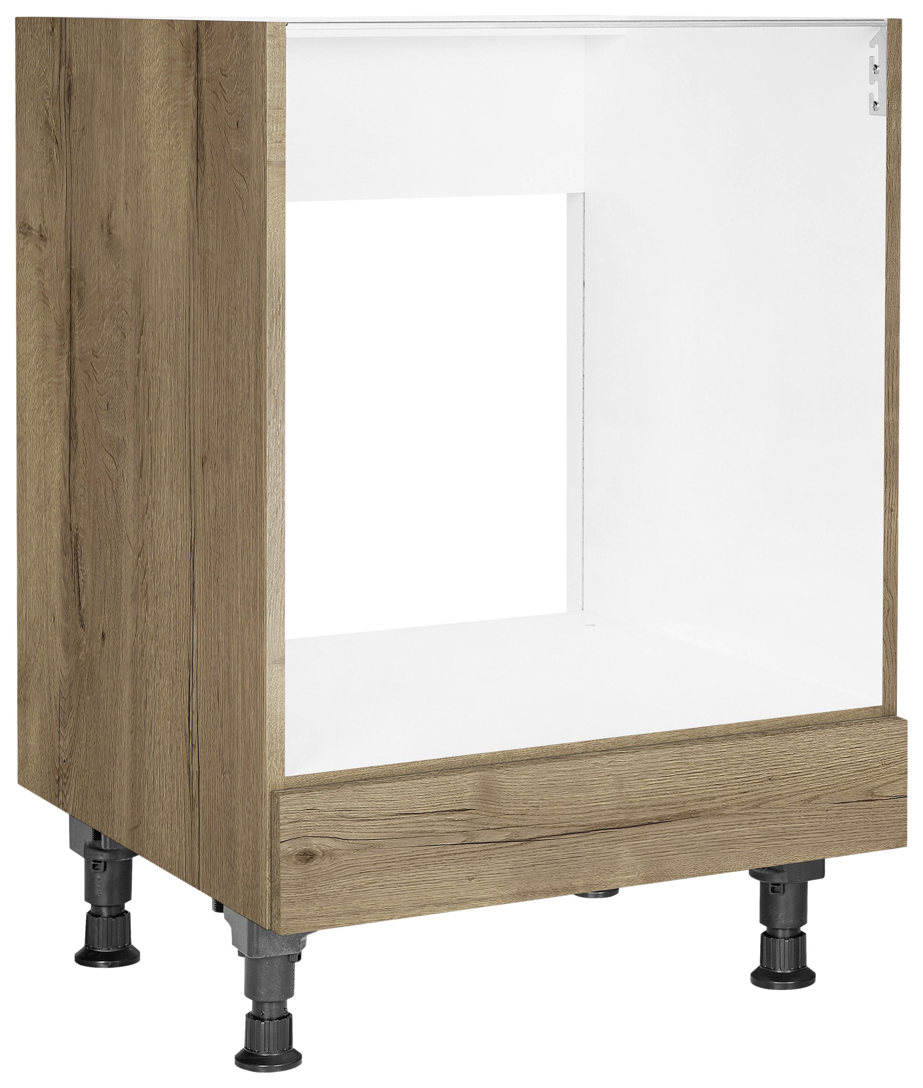 Herdumbauschrank Structura Eiche dunkel - Eiche dunkel, MODERN, Holzwerkstoff (60/87/56cm) - Nobilia