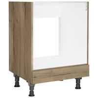 Herdumbauschrank Structura Eiche dunkel - Eiche dunkel, MODERN, Holzwerkstoff (60/87/56cm) - Nobilia