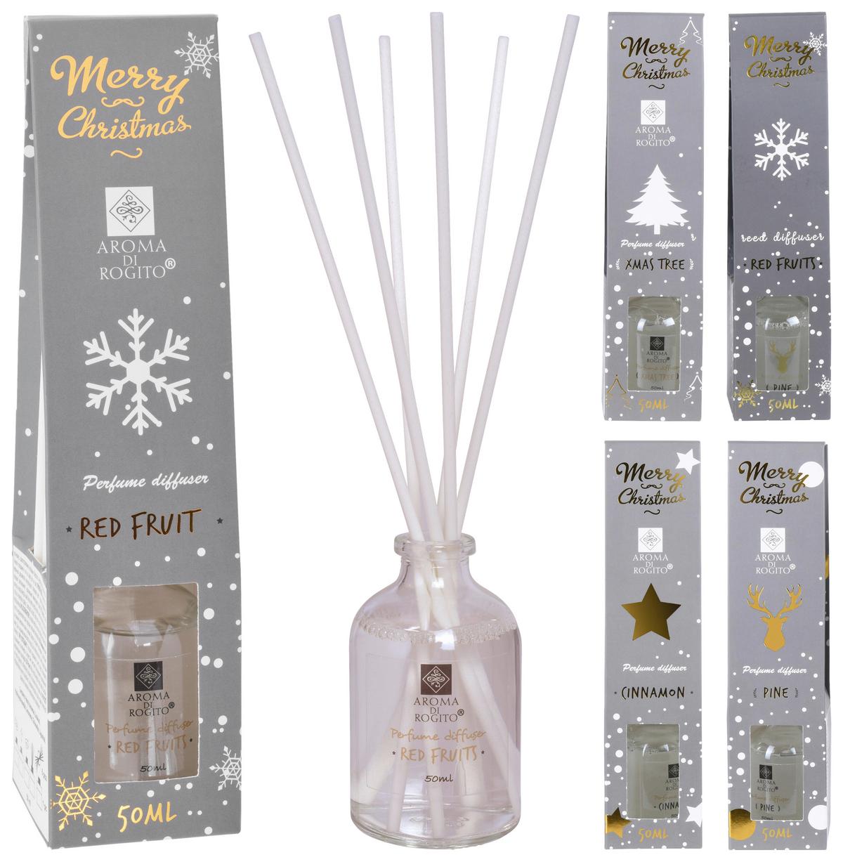 Raumduft AROMA - Hellgrau, Glas (5/5/21cm)