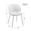 STOL MALEA - ljusgrå/svart, Modern, metall/trä (49/76/55cm) - Bessagi Home