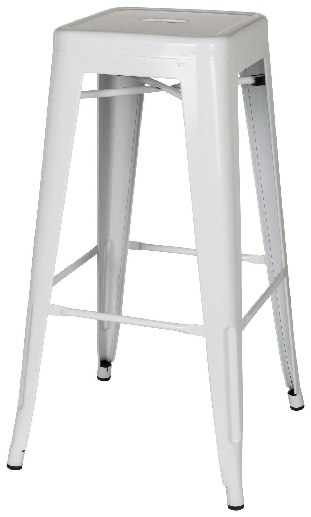 Barski Stol Vantaggio High, Rdeča - bela, Basics, kovina (44/77/44cm) - MID.YOU