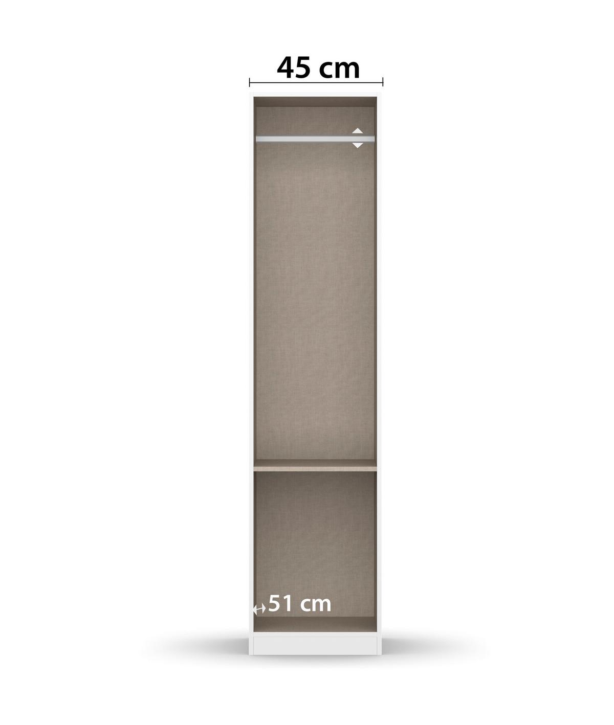 Ormar S Kliznim Vratima Berlin - siva/hrast Artisan, Moderno, drvni materijal/plastika (47/210/54cm) - Modern Living