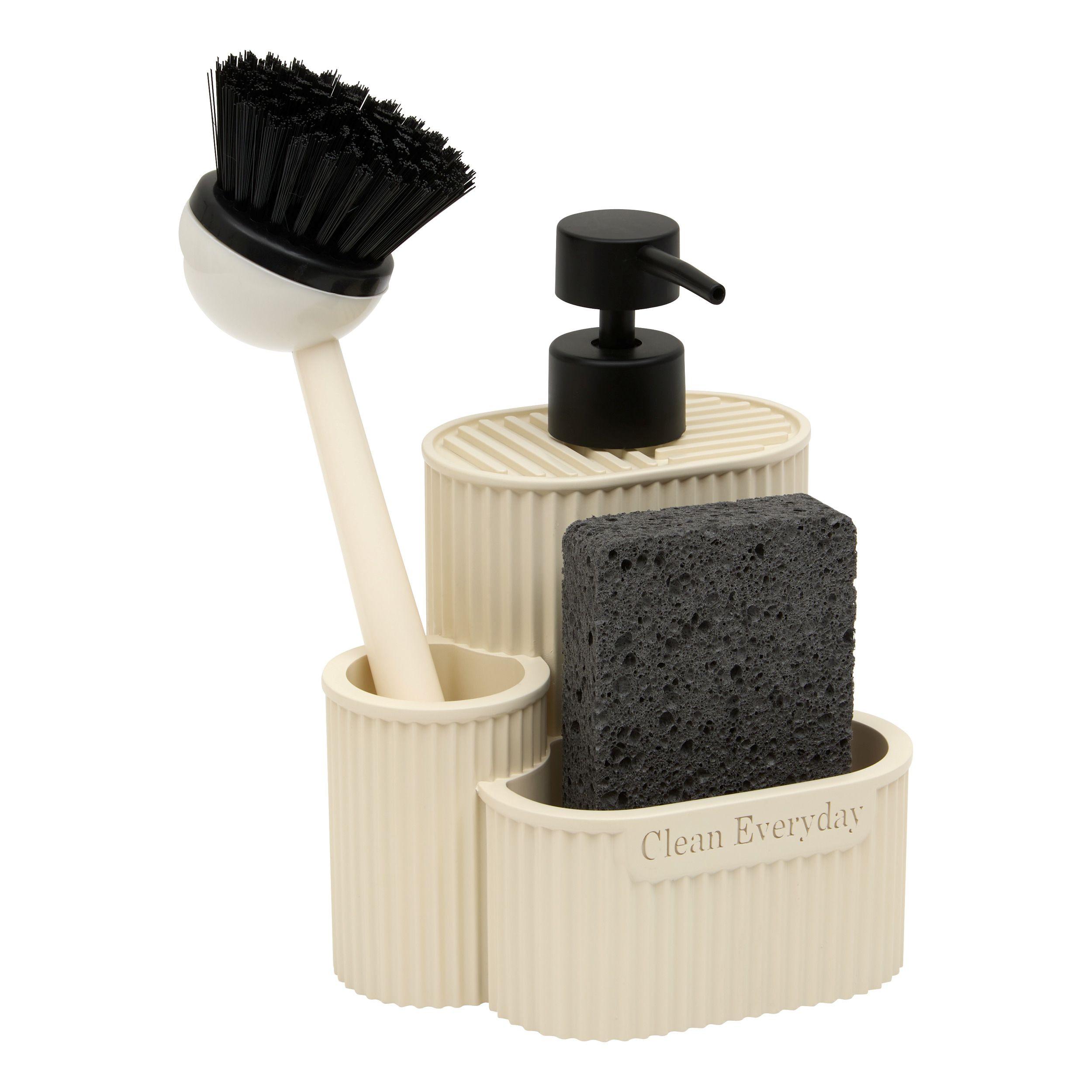 Dozator Tekućeg Sapuna Terra - bež, Basics, plastika (13,8/11,7/17,5cm)