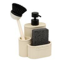 Dozator Tekućeg Sapuna Terra - bež, Basics, plastika (13,8/11,7/17,5cm)