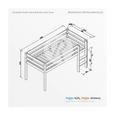 mittelhohes Bett Alex - Weiß, Design, Holz (90/200cm) mittelhohes Bett Alex - Weiß, Design, Holz (90/200cm)