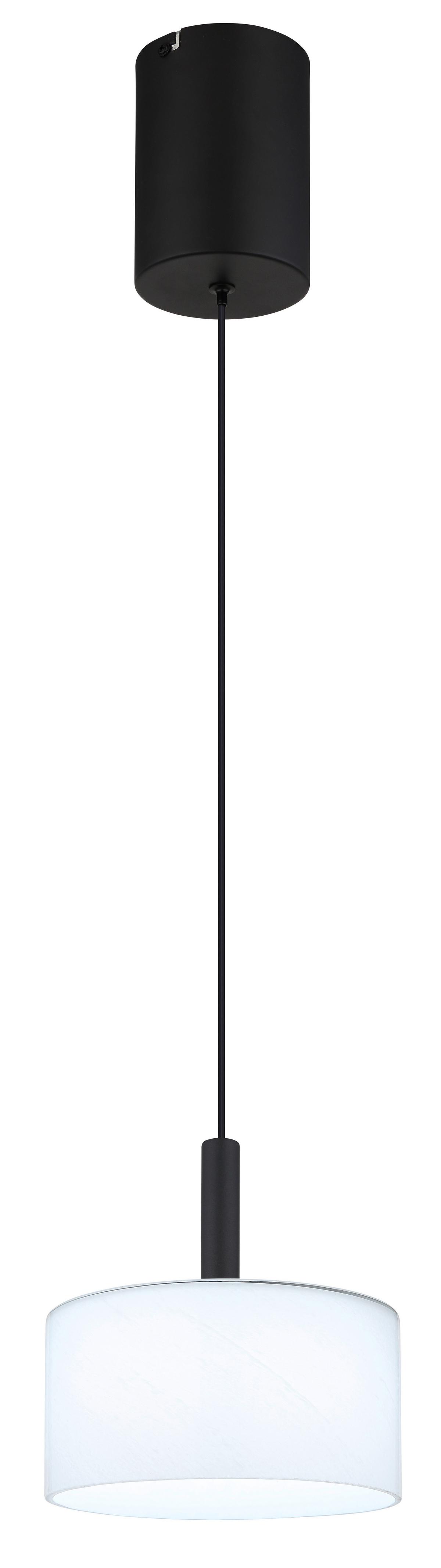 LED-HÄNGELEUCHTE 16052 TRENTON - Weiss/Schwarz, Design, Glas/Kunststoff (20/150cm) - Globo