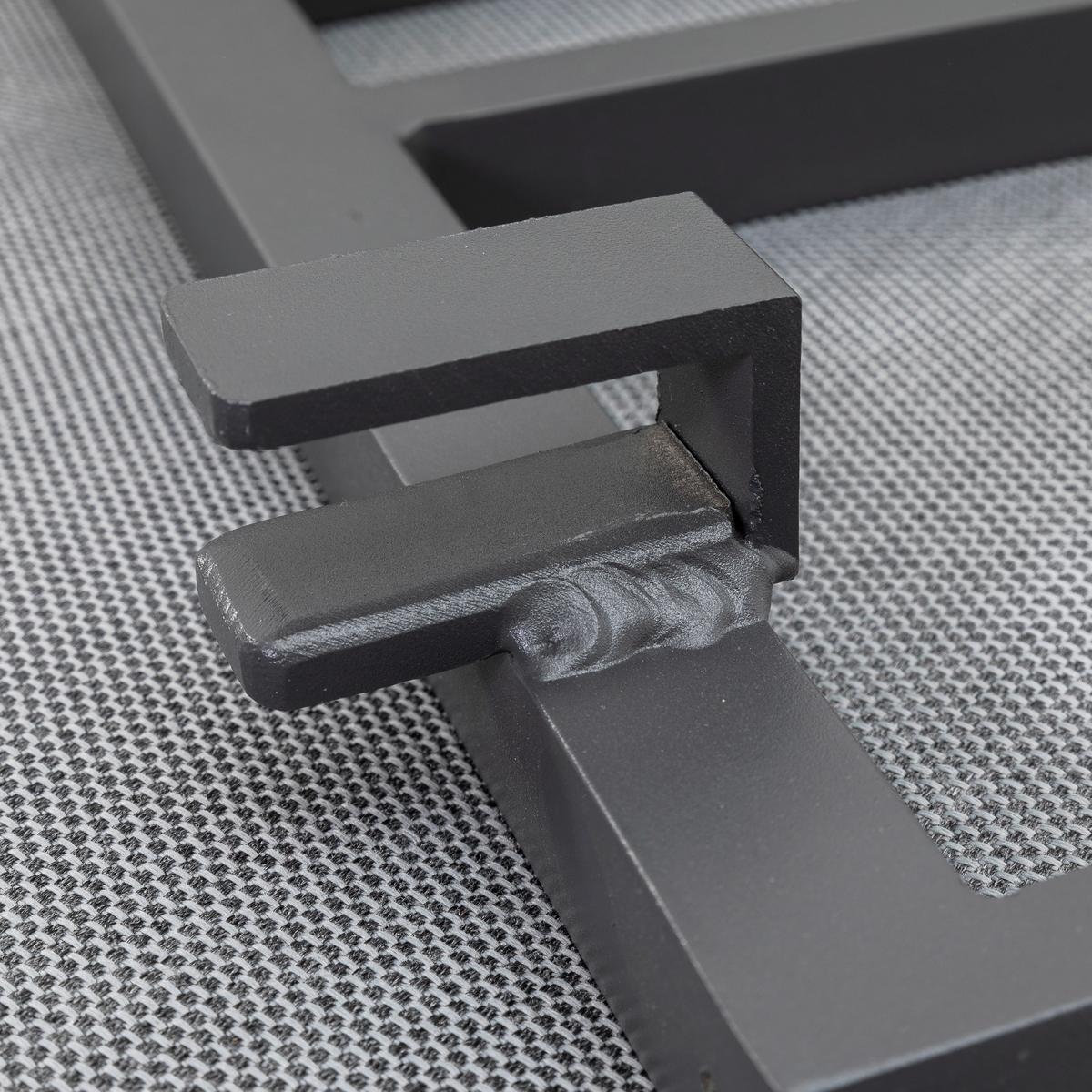 Loungegarnitur 3-tlg. Samara Holz/Metall/Textil mit Kissen - Anthrazit/Grau, Basics, Holz/Textil (253/70/175cm) - Gardenson