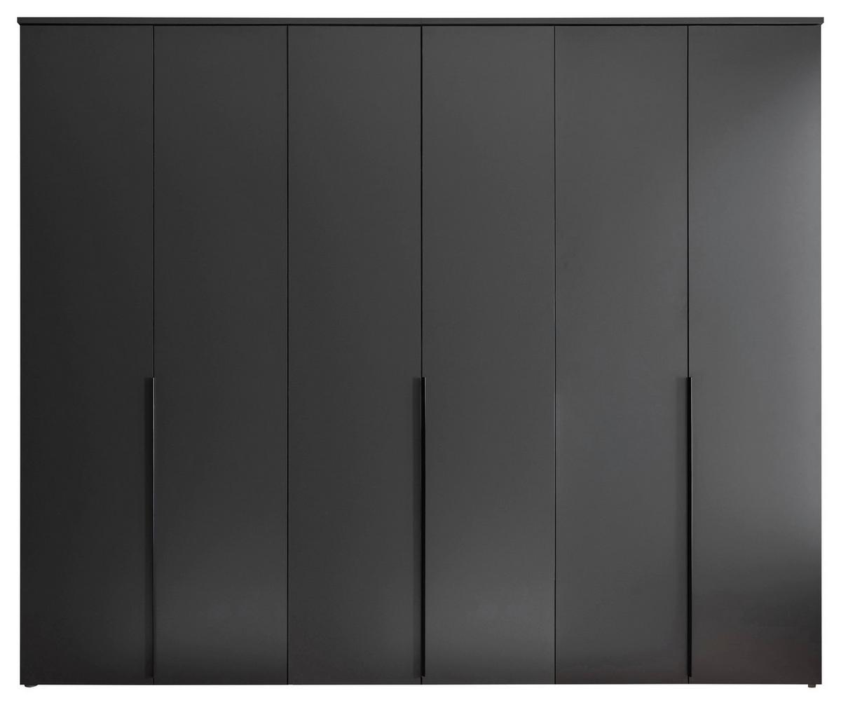 SZAFA UCHYLNA KEVO - czarny/kolor grafitowy, Modern, materiał drewnopochodny/tworzywo sztuczne (270/225/52cm) - MID.YOU