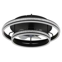 Stropni Ventilator Crna Boja - bijela/siva, Design, metal/plastika (60/20cm) - Globo