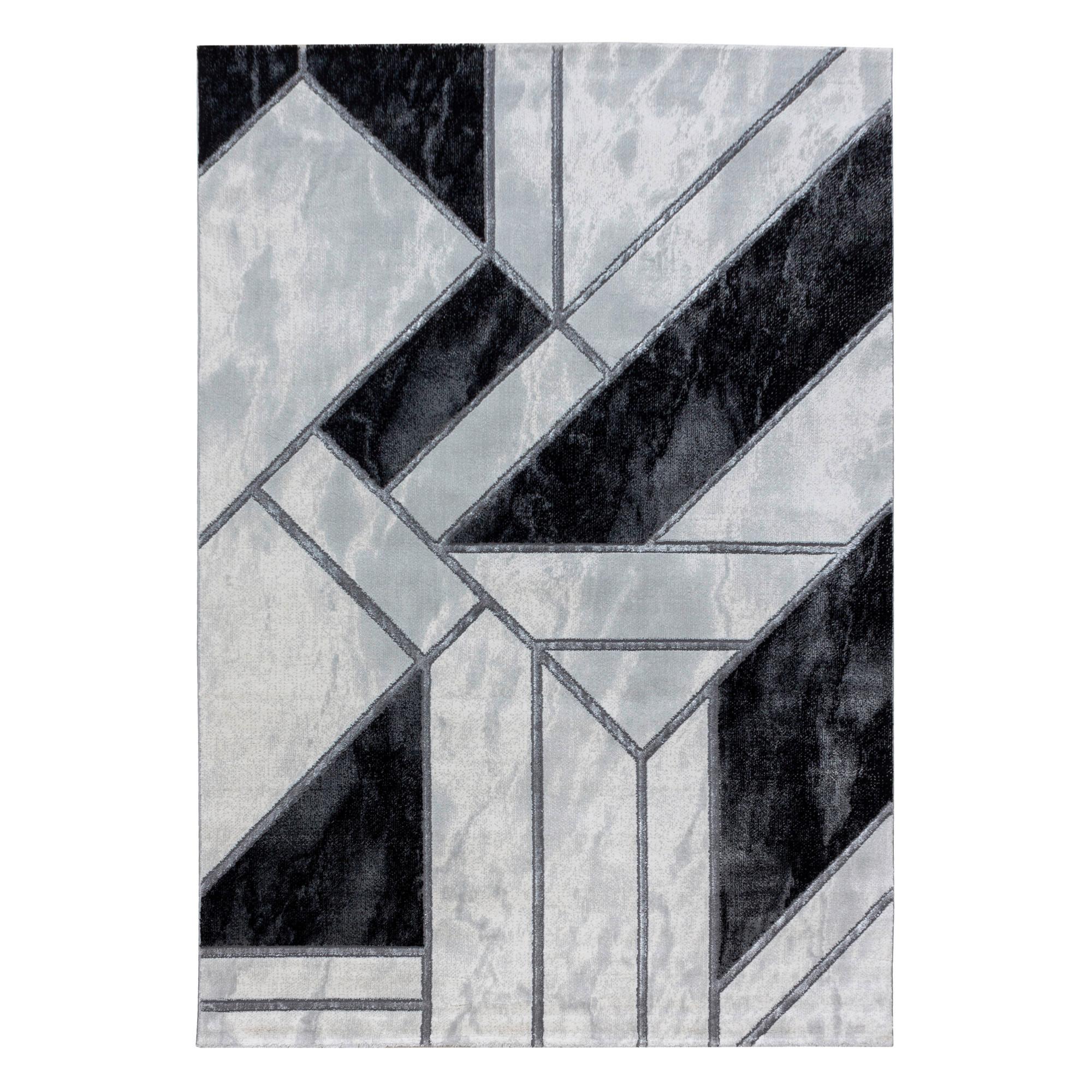 Webteppich Naxos Silberfarben ca. 240x340cm - Silberfarben, Design, Textil (240/340cm)