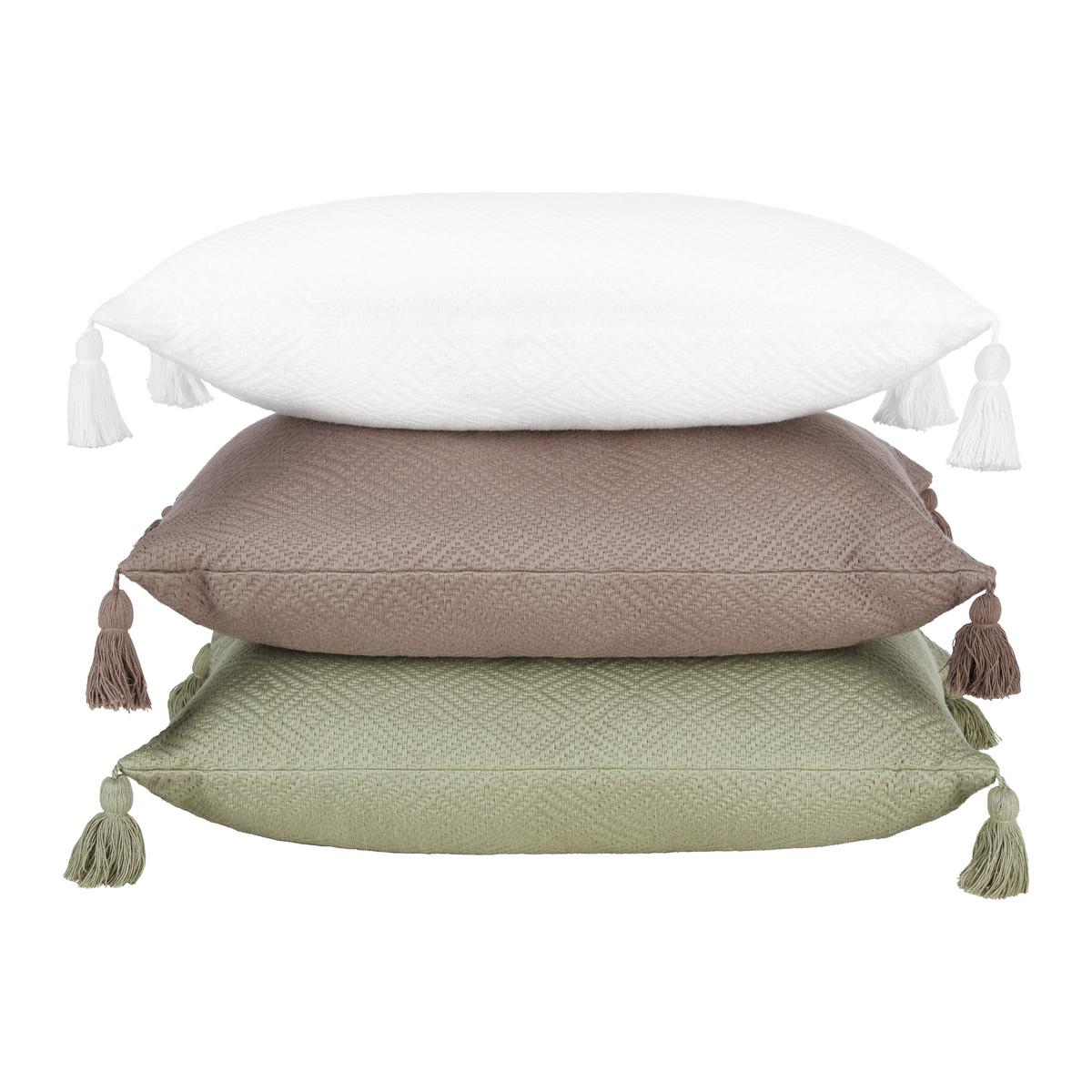 Zierkissen Frieda in Weiß ca. 40x60cm - Weiß, MODERN (40/60cm) - Modern Living