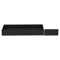 Bettschubkasten Unit in Anthrazit - Anthrazit, Konventionell, Holzwerkstoff (149,5/21/68,5cm) - Based