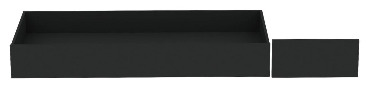 Bettschubkasten Unit in Anthrazit - Anthrazit, Konventionell, Holzwerkstoff (149,5/21/68,5cm) - Based
