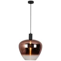 Függőlámpa Schön - fekete/rézszínű, Modern, műanyag/Üveg (40/120cm) - Mömax