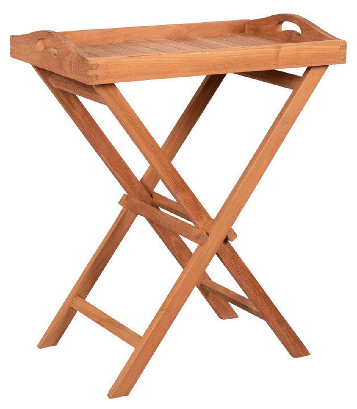 Gartenklapptisch Woodie Teak - Teakfarben, Basics, Holz (40/75/60cm) - Gardenson