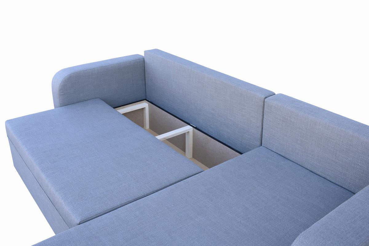 Kutna Garnitura Daisy - siva/crna, Moderno, drvni materijal/drvo (235/163cm) - Modern Living