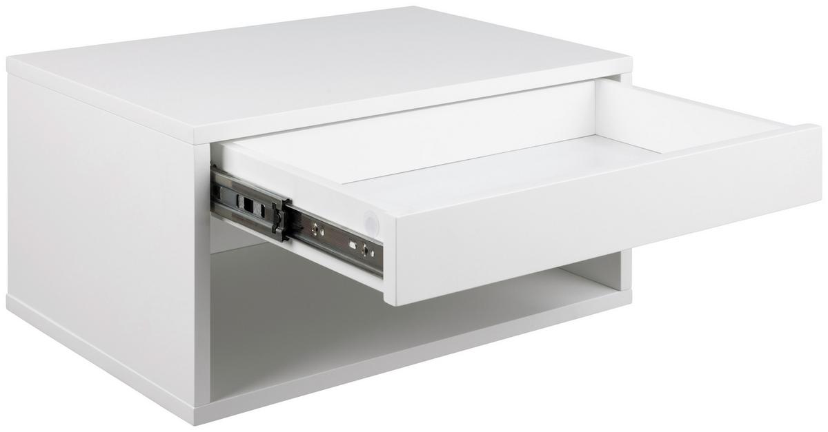 SZAFKA NOCNA CHOLET - biały, Modern, materiał drewnopochodny (50/24,3/35cm) - MID.YOU