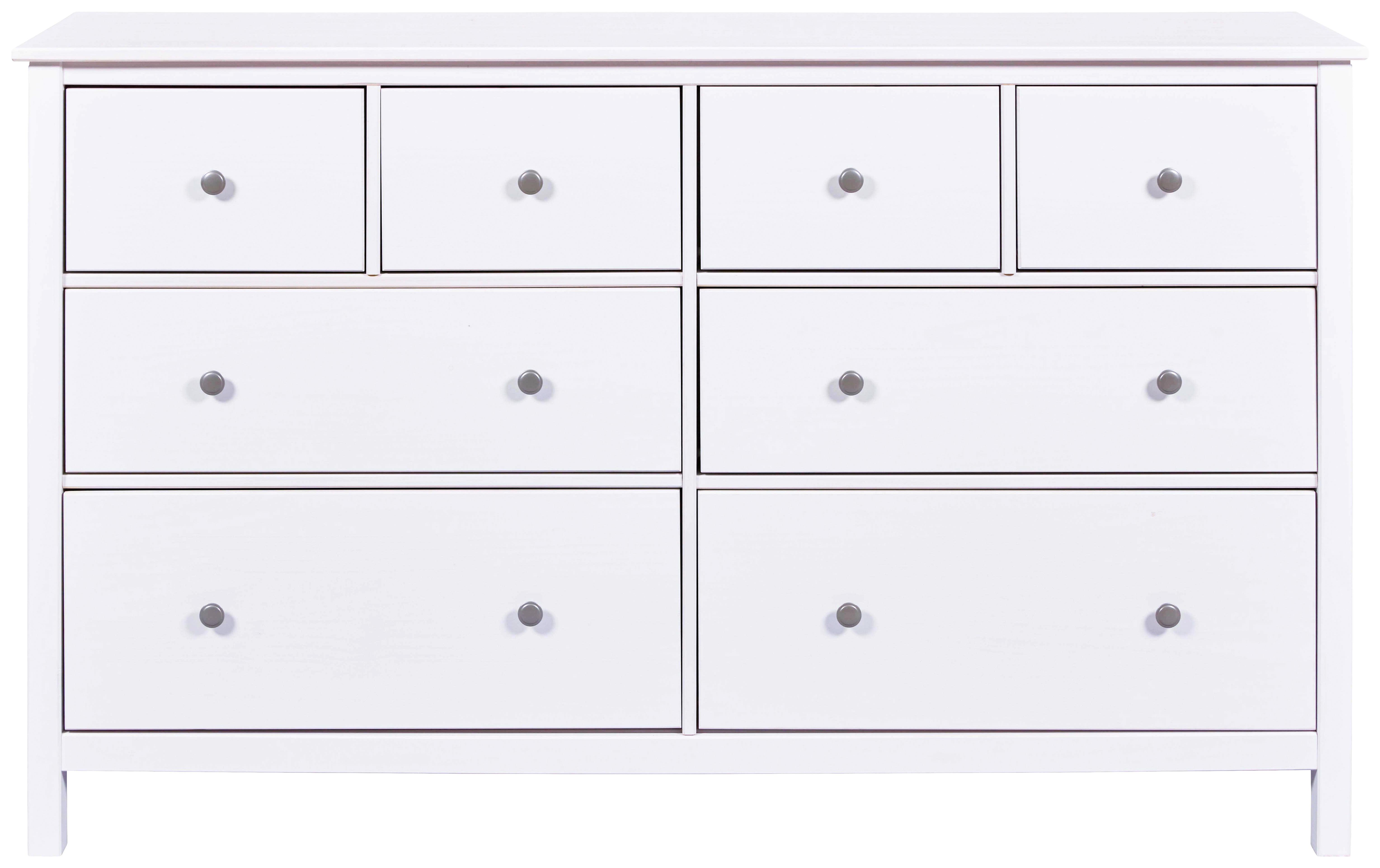 Sideboard Chilly Home ca. 160x96x40 cm Weiß - Silberfarben/Weiß, Design, Holz/Metall (160/96/40cm) - Livetastic