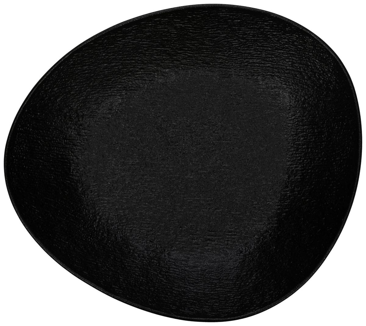 Suppenteller Haruki in Schwarz - Schwarz, MODERN, Keramik (25,3/22,3/5,1cm) - Mömax