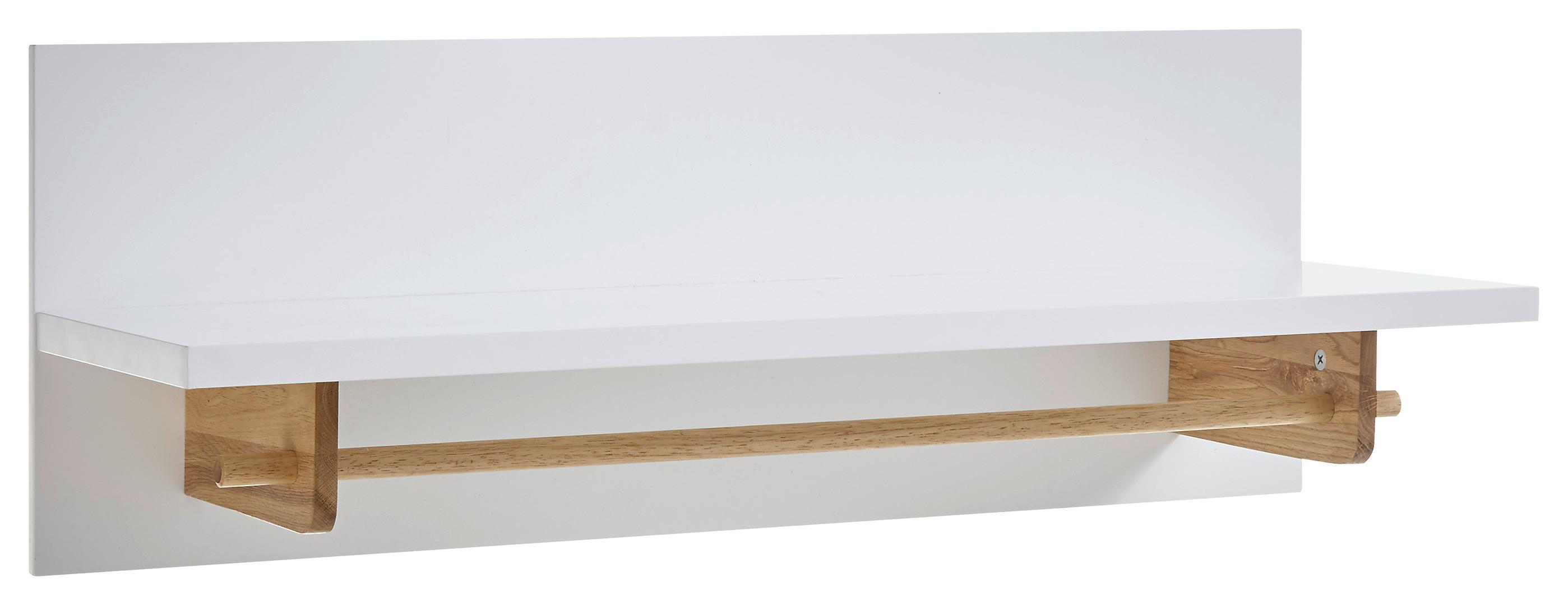 PANEL DO PRZEDPOKOJU CERVO - kolor dębowy/biały, Design, materiał drewnopochodny/drewno (97/35/32cm)