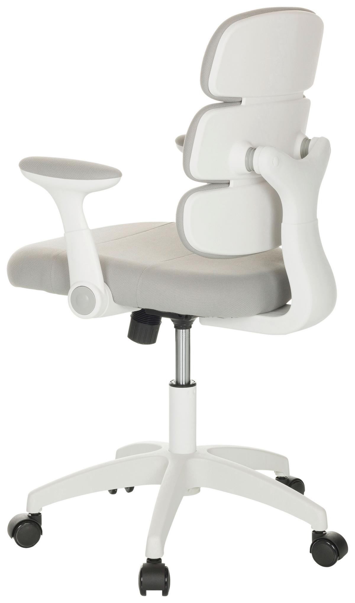 Mladinski Vrtljivi Stol Kid Ergolino W, Siva - siva/bela, Basics, umetna masa/tekstil (62/86-97/62cm) - MID.YOU