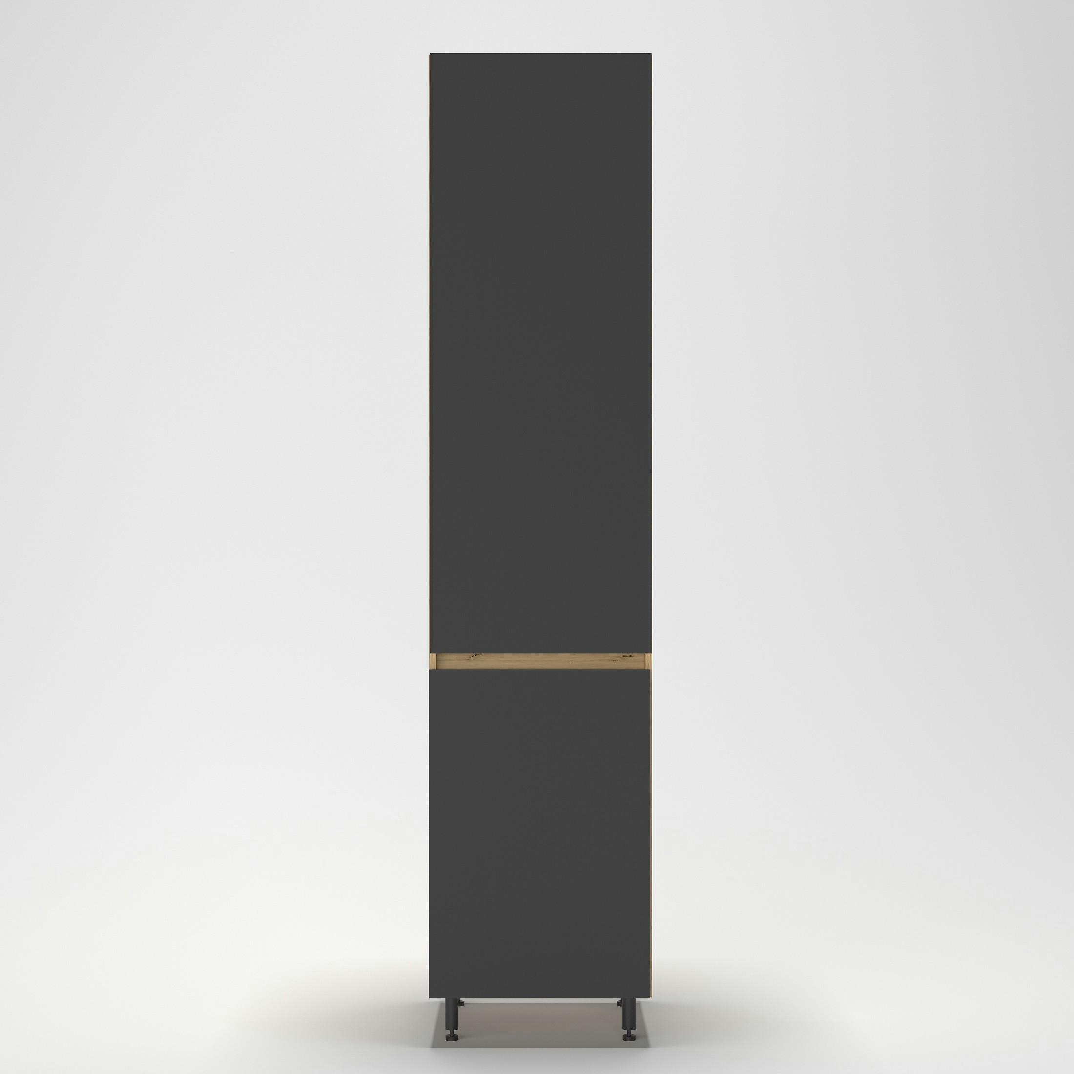 Kamraszekrény Toscana - Artisan tölgy/szürke, Modern, faalapú anyag (50/221/56cm)