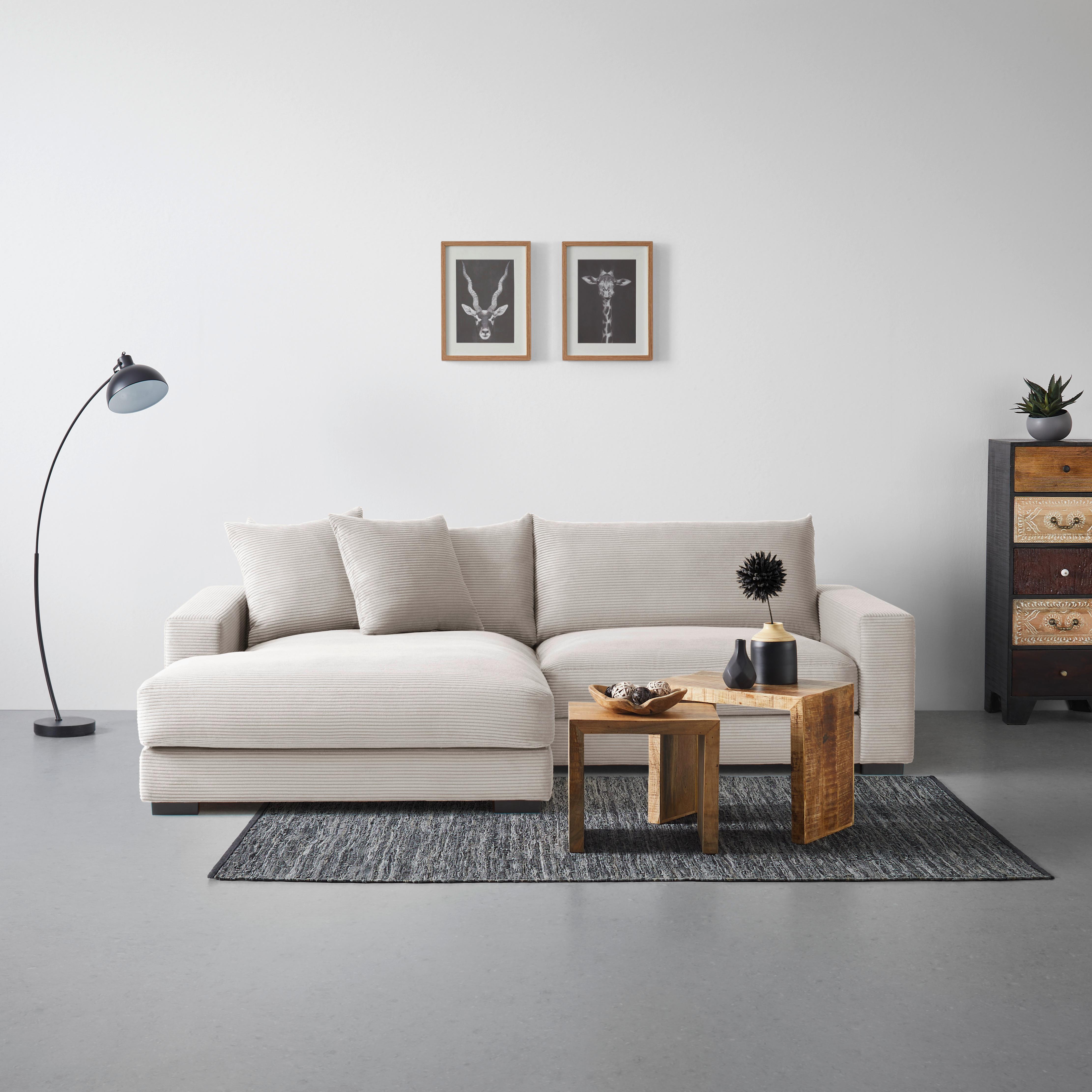 Wohnlandschaft Pedro in Taupe - Taupe, MODERN, Textil (180/265cm) - Mömax