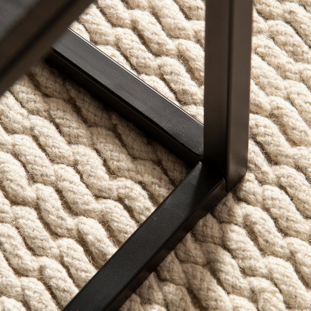 Klubska Miza Wl6.987 - črna, Design, kovina/les (120/60/40cm) - Livetastic