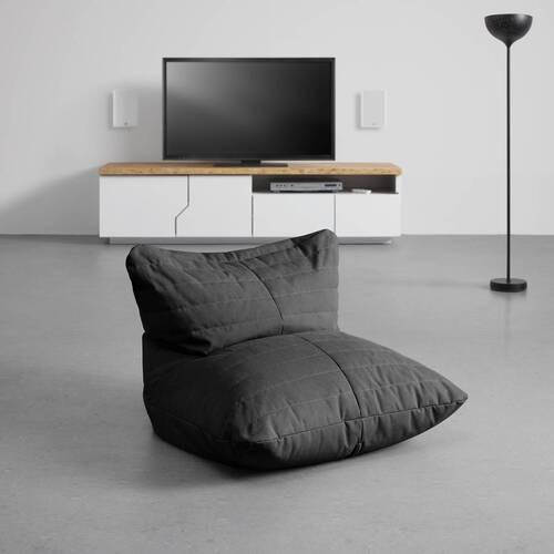 Sedežna Vreča Marta, Temno Siva - temno siva, Moderno, tekstil (81/56/71cm) - Bessagi Home