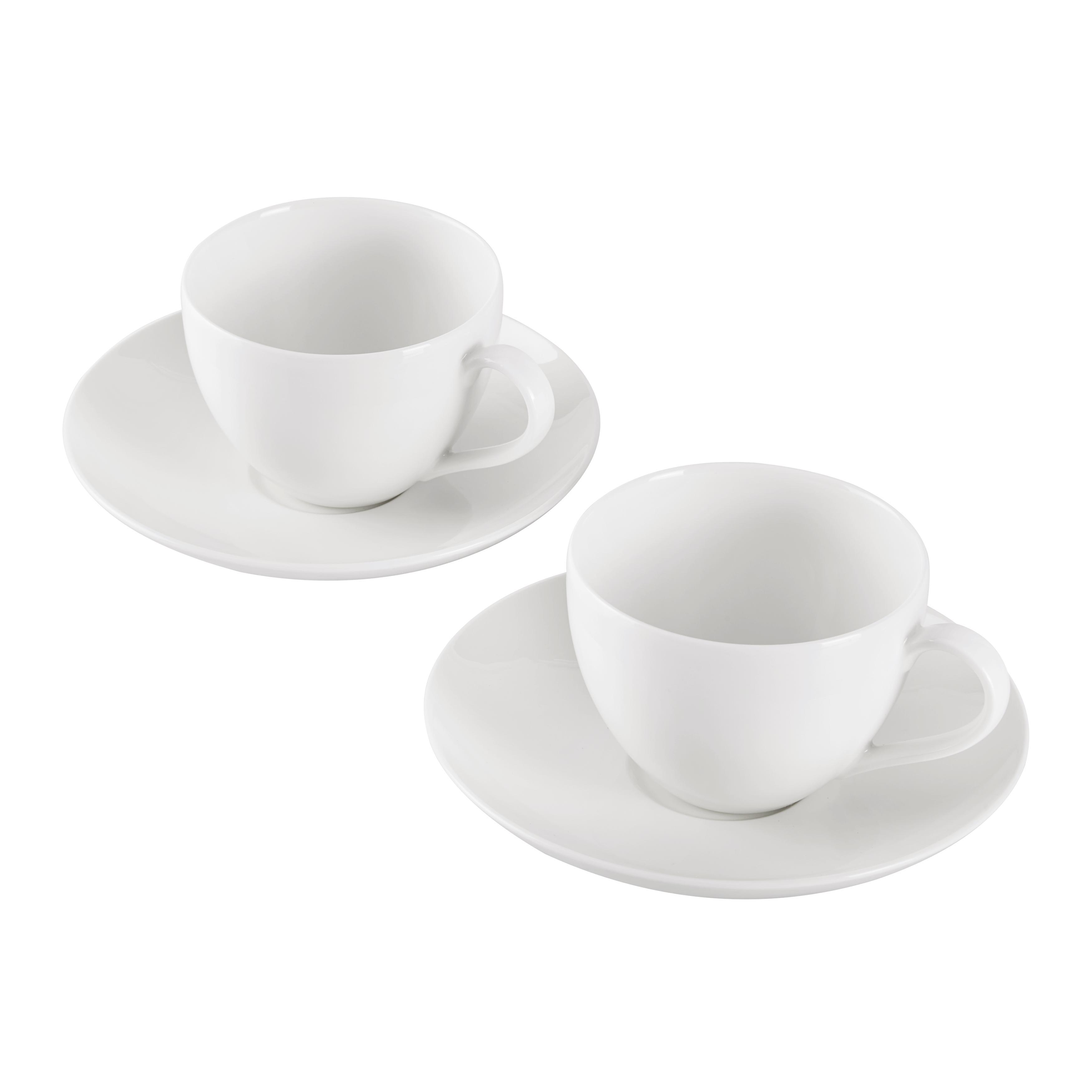 Kaffeeset aus Porzellan 4-teilig ''Hot Basics'' - KONVENTIONELL, Keramik (15/14,5/12cm) - Vivo