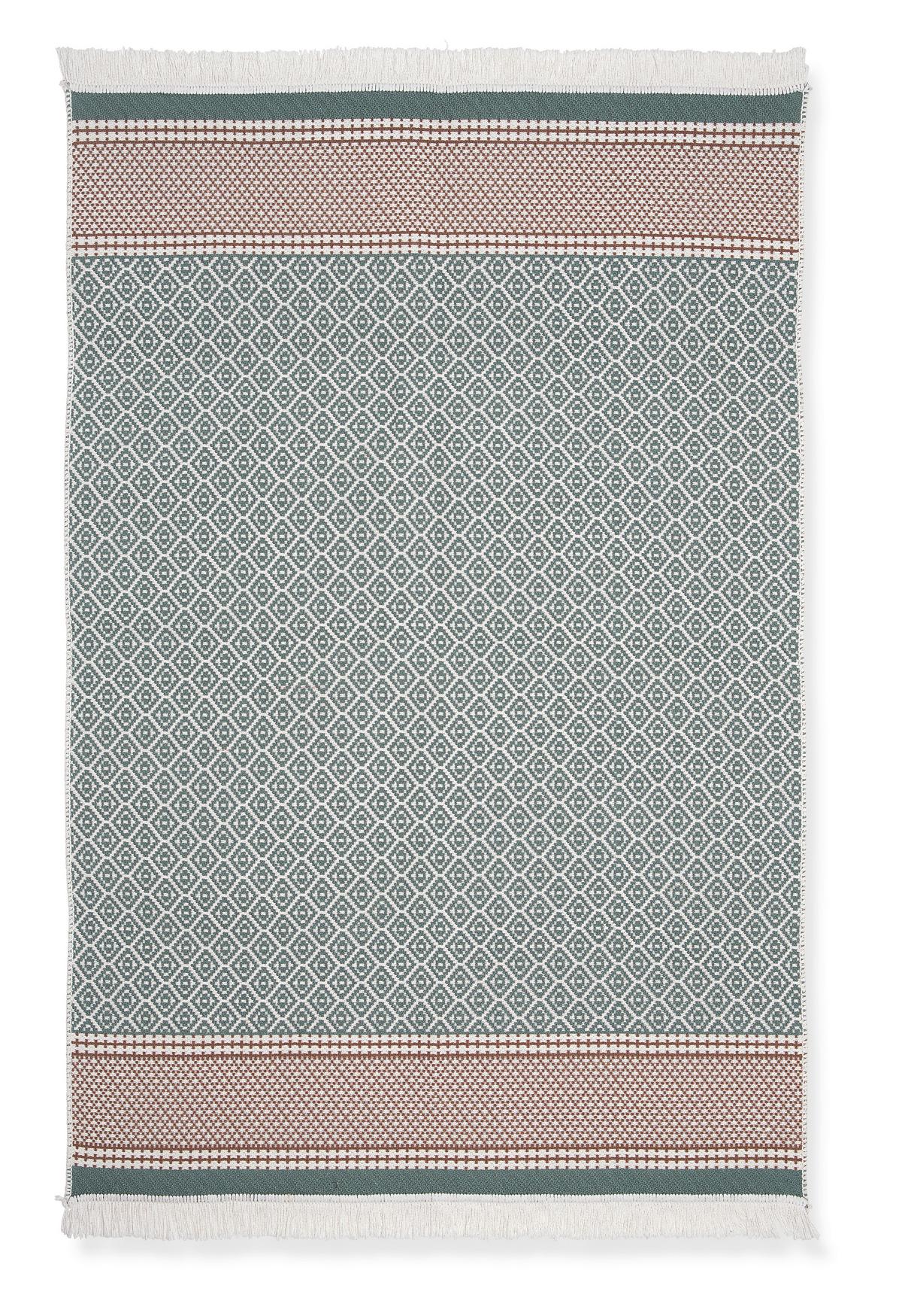 Covor țesut de mână Azteca 2 - verde, Modern, textil (120/170cm) - Mömax