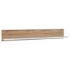 Zidna Polica Calabria - bijela/boje hrasta, Trend, drvni materijal (160/24/21,6cm) - Modern Living