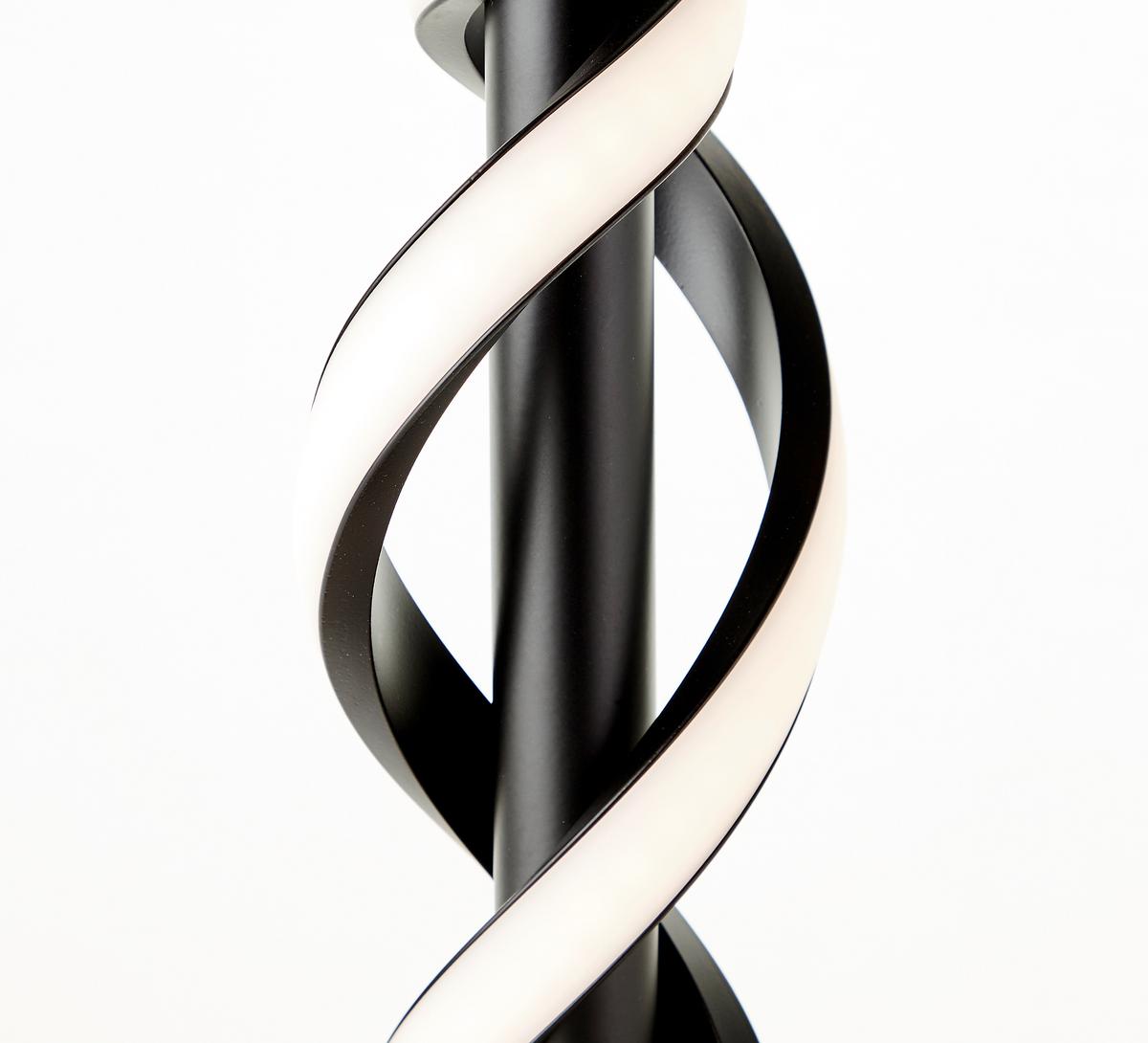 Tischleuchte Amalie Schwarz max. 9 Watt - Schwarz, Design, Kunststoff/Metall (12/38,90cm) - Brilliant