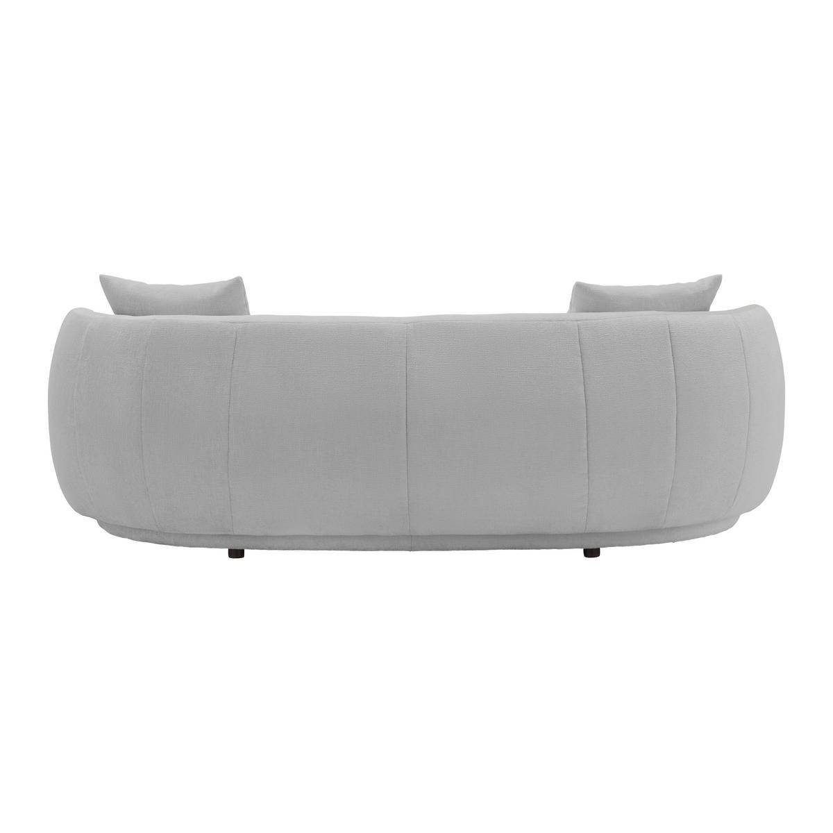 Bigofa Leonas Hellgrau - Hellgrau/Schwarz, MODERN, Kunststoff/Textil (235/72/110cm) - Premium Living