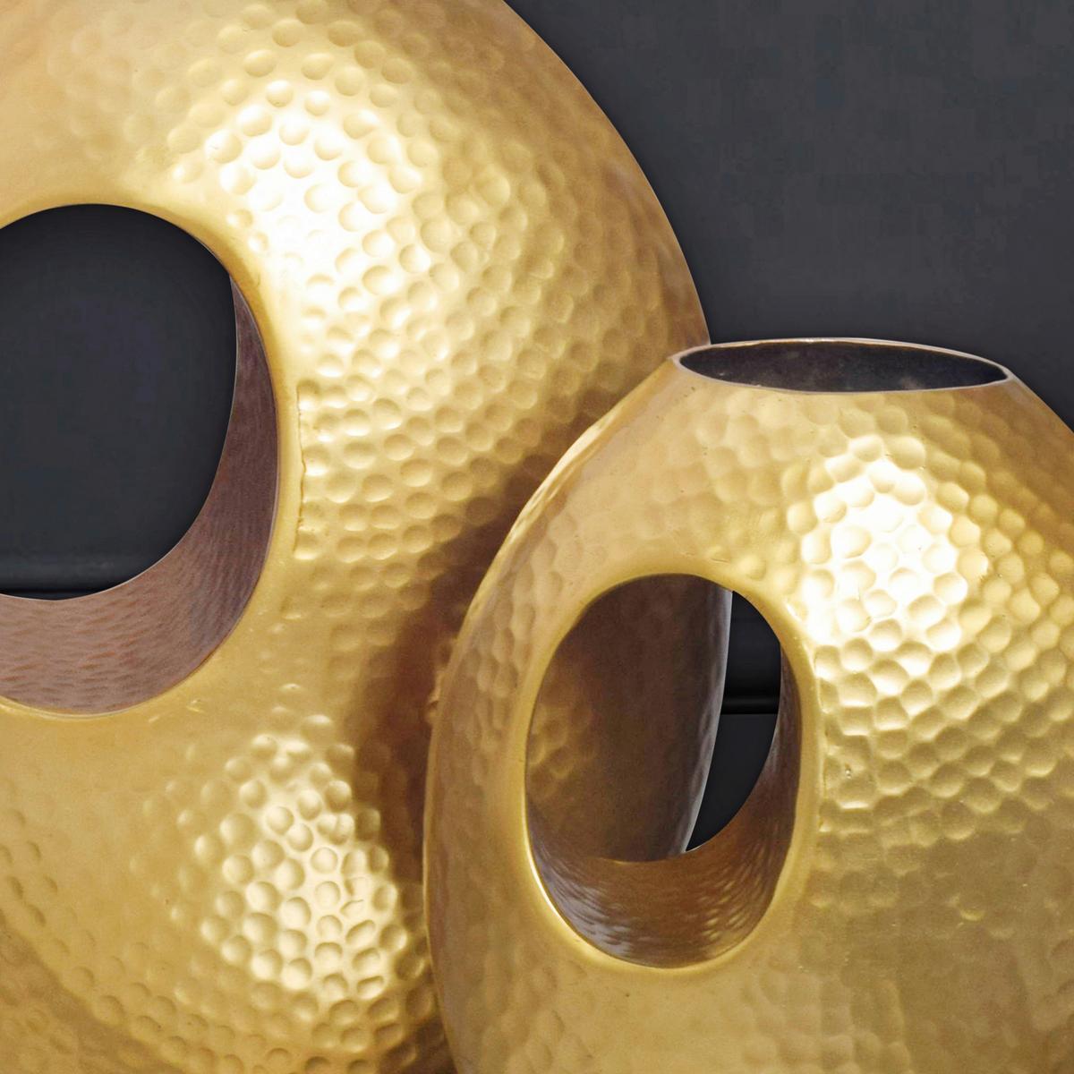 VASE WL7.188 - Goldfarben, Design, Metall (29/39/16,5cm) - Livetastic