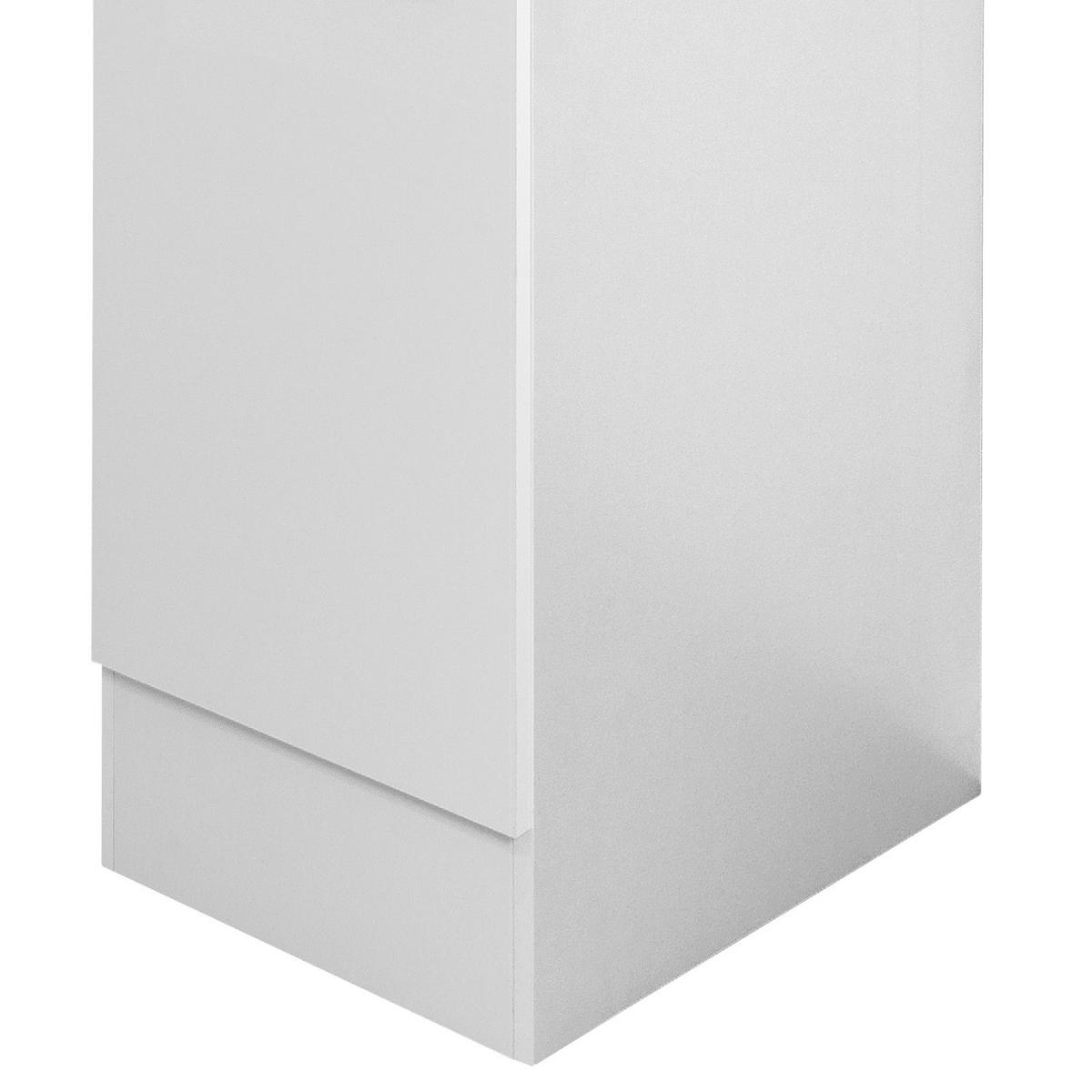 Kuhinjska Spodnja Omarica Wito, Bela - barve nerjavečega jekla/bela, umetna masa/leseni material (30/85/60cm) - FlexWell