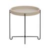 TABLE D'APPOINT RONJA -EXKLUSIV- -SB- - noir/couleur sable, MODERN, matériau en bois/métal (36,5/36,5/37.5cm) - Mömax
