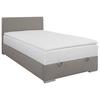Tapecirani Krevet Cosi - boje kroma/taupe, Konvencionalno, drvo/metal (120/200cm)