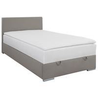 Tapecirani Krevet Cosi - boje kroma/taupe, Konvencionalno, drvo/metal (120/200cm)