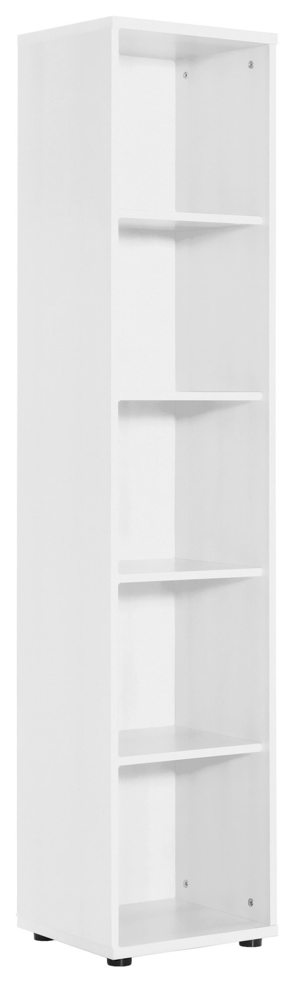 Aktenregal "Serie 200", weiß - Schwarz/Weiß, Basics, Holzwerkstoff/Kunststoff (39,3/182,4/34,5cm) - MID.YOU