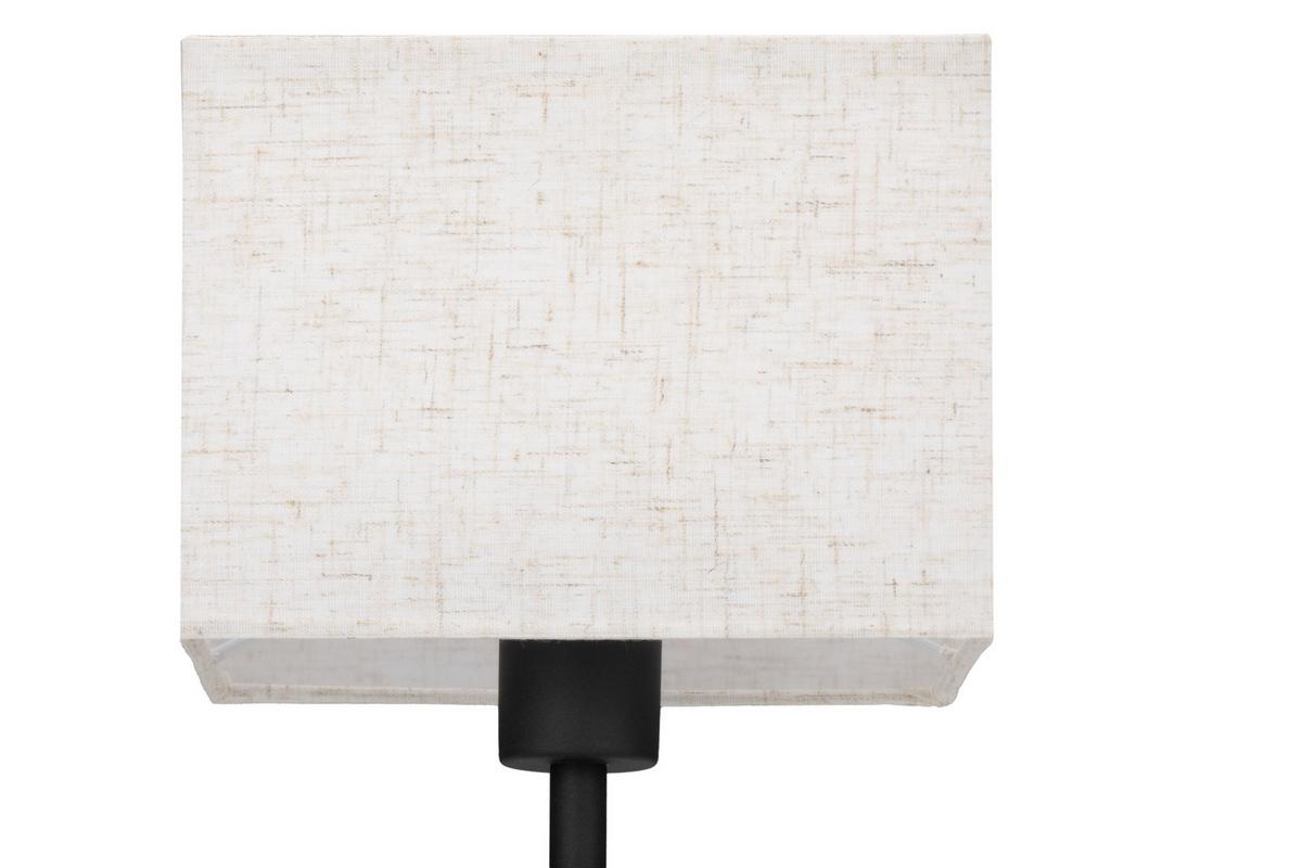 LAMPA STOŁOWA WOODRO *SBB* - kolor naturalny/czarny, Natur, metal/tkanina (17/10/30cm) - Boxxx