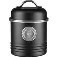 Vorratsdose Urban in Schwarz - Silberfarben/Schwarz, MODERN, Metall (11,5/17cm) - Mömax modern living