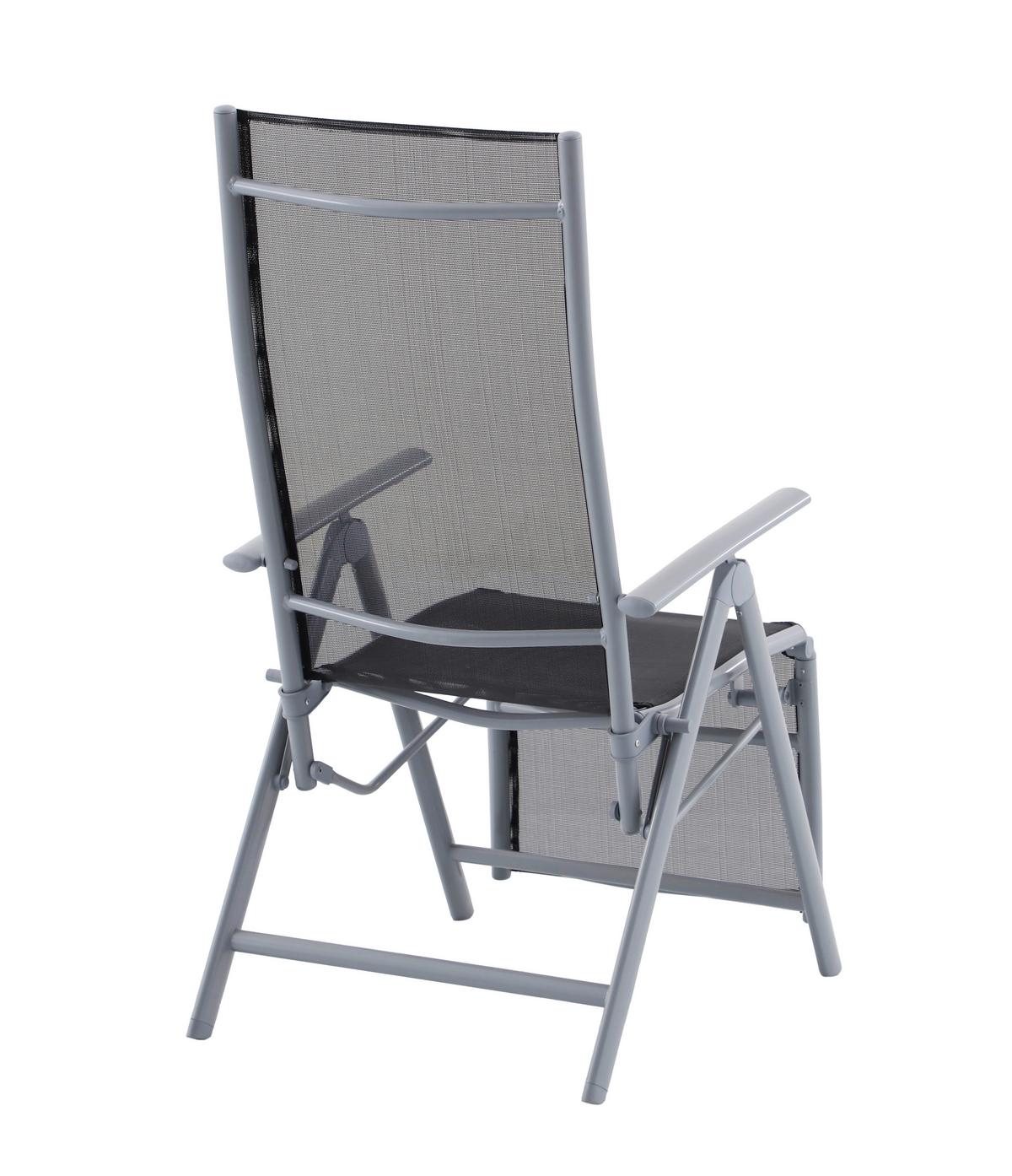 GARTENSESSEL RELAXSESSEL ARIOLA - Schwarz/Grau, MODERN, Kunststoff/Metall (56/112/81cm) - Gardenson