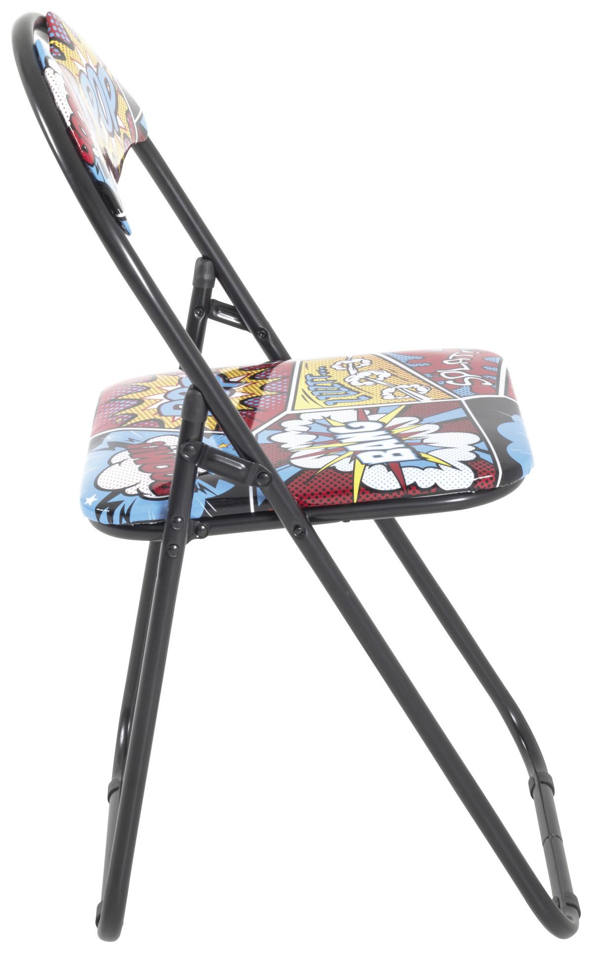 Klappsessel mit Schriftzug - Multicolor, Modern, Kunststoff/Metall (44/80/47cm) - Mömax